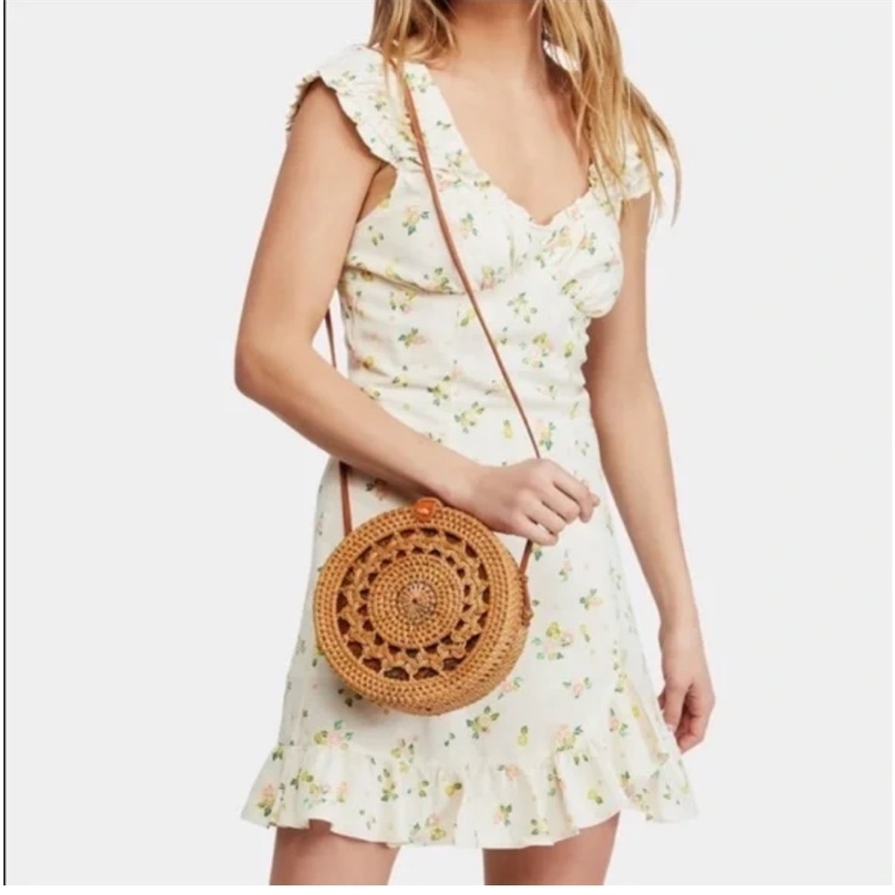 Free People Like a Lady Printed Minidress - Picture 1 of 15